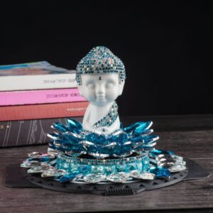 Tượng Phật Như Lai nạm đá để oto