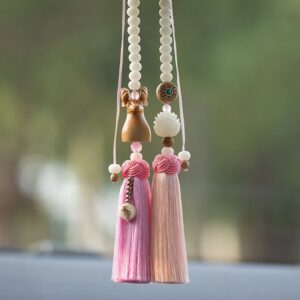 Dây treo xe ô tô hình đầu hươu nhiều màu