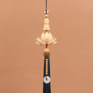 Khánh Phật tọa hoa sen decor xe hơi ý nghĩa