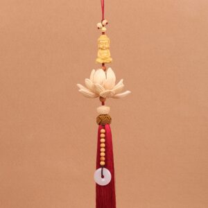 Khánh Phật tọa hoa sen decor xe hơi ý nghĩa